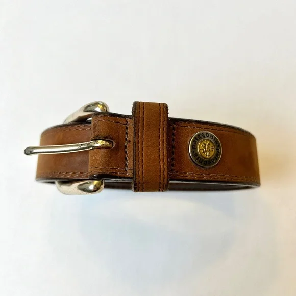 Patagonia Vintage Leather Belt with Solid Brass Buckle - Picture 1 of 15